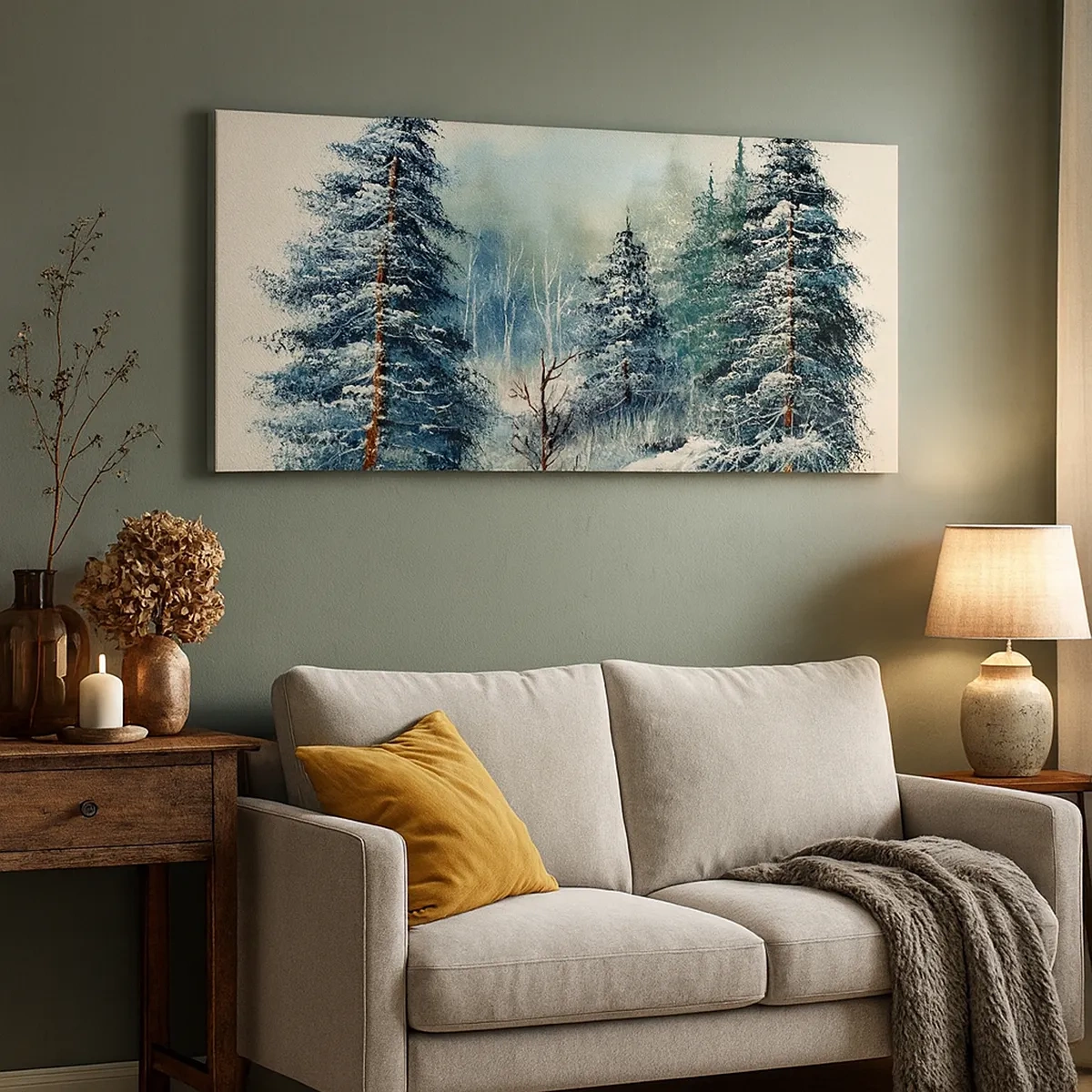 Bild auf Leinwand - Leinwandbild - Bereit für Weihnachten - 30x30 cm