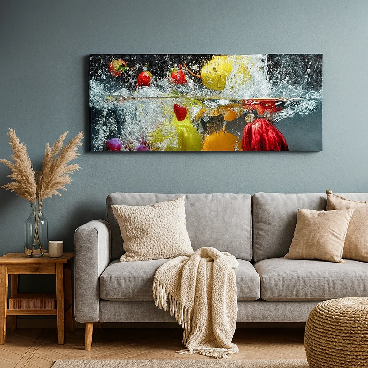 Bild auf Leinwand - Leinwandbild - Fruchterfrischung - 30x30 cm