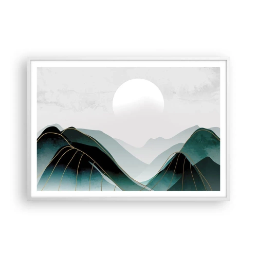 Poster in einem weißen Rahmen - In voller Majestät - 100x70 cm