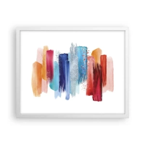 Poster in einem weißen Rahmen - Auf und ab - 50x40 cm