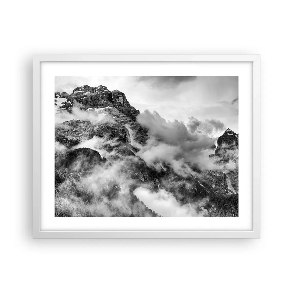 Poster in einem weißen Rahmen - Schön und grausam - 50x40 cm