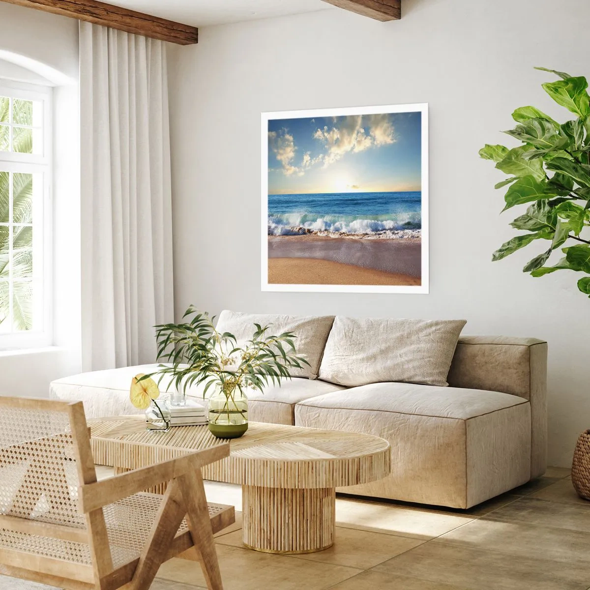 Poster - Bewegung und Stille zugleich - 40x40 cm