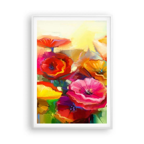 Poster in einem weißen Rahmen - Nicht nur rot - 70x100 cm