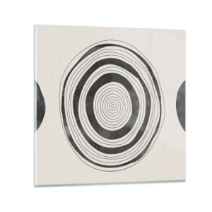 Glasbild - Bild auf glas - Wichtig ist, was dazwischen liegt - 50x50 cm