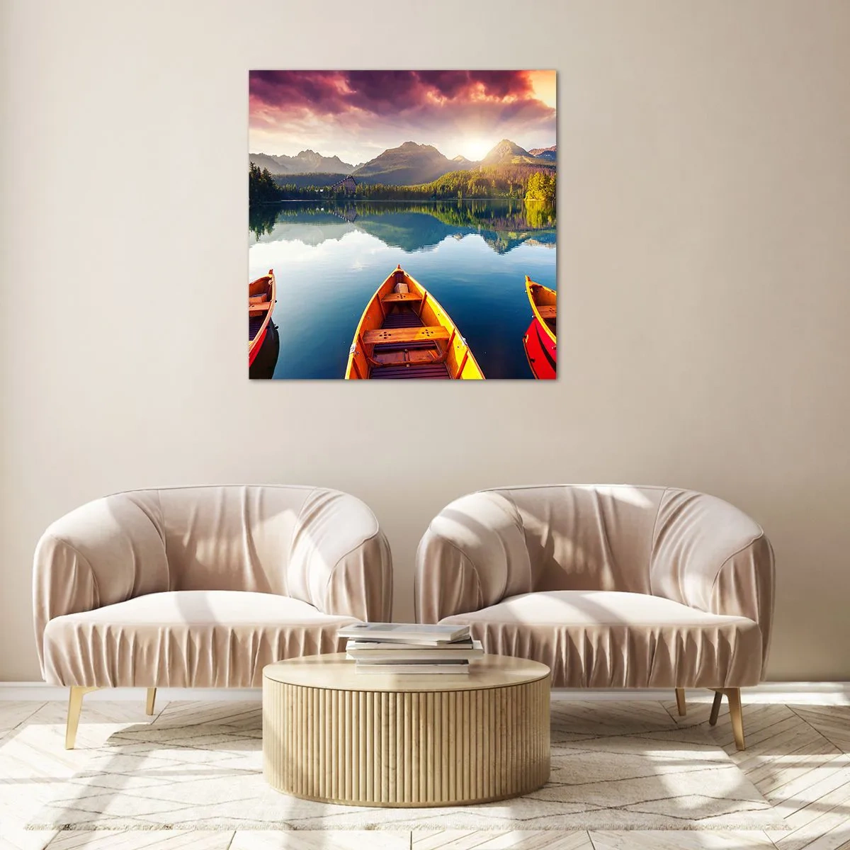 Glasbild - Bild auf glas - Nichts gegen die Natur - 70x70 cm