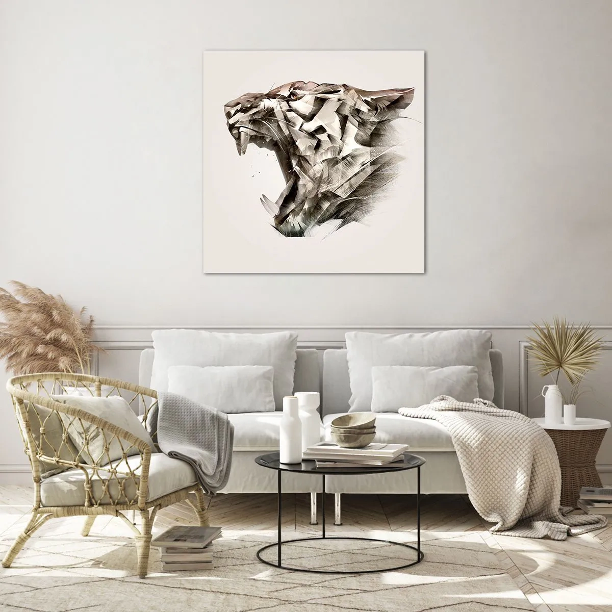 Glasbild - Bild auf glas - Du weißt schon wer das Sagen hat - 60x60 cm