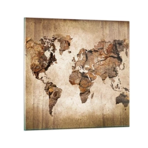 Glasbild - Bild auf glas - Entdeckung der Welt - 60x60 cm