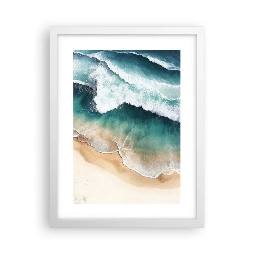 Poster in einem weißen Rahmen - Das ewige Treffen - 30x40 cm