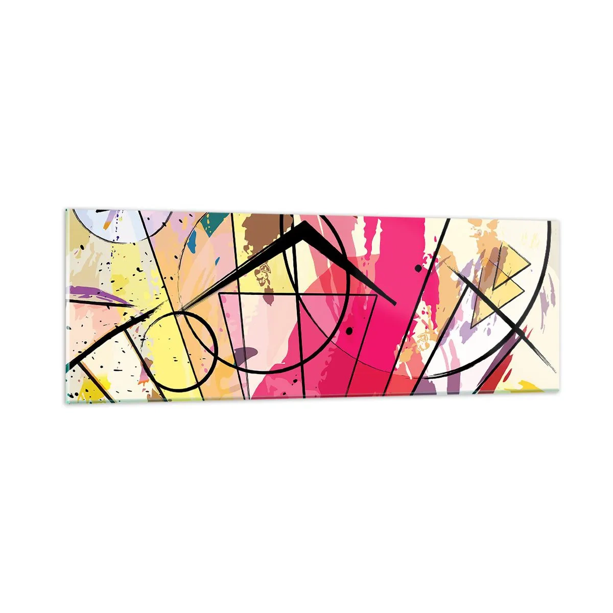 Glasbild - Bild auf glas - Explosion - 90x30 cm