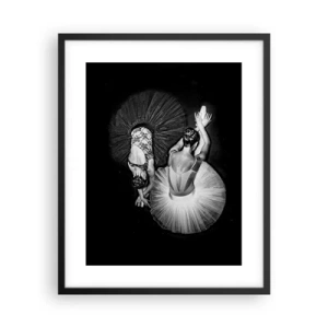 Poster in einem schwarzem Rahmen - Jin und Jang – perfekte Balance - 40x50 cm