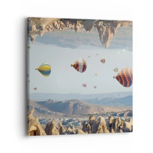 Bild auf Leinwand - Leinwandbild - Hier ist alles möglich - 40x40 cm