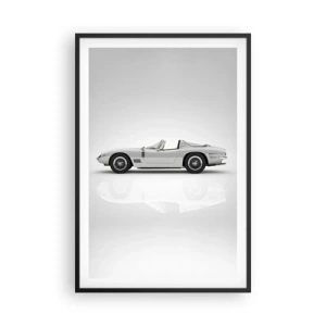 Poster in einem schwarzem Rahmen - Spaß versprochen - 61x91 cm