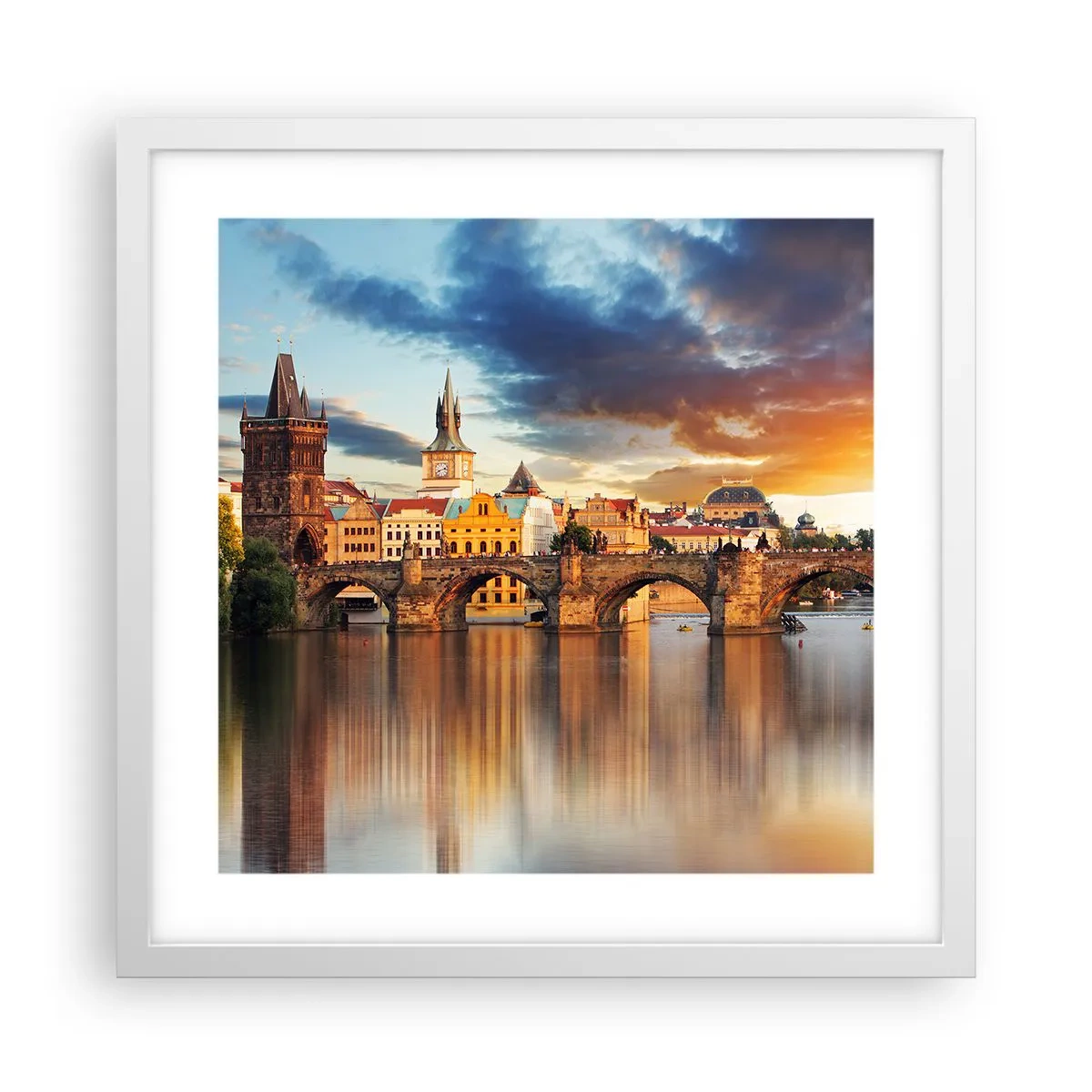 Poster in einem weißen Rahmen - Schön seit Ewigkeiten - 40x40 cm