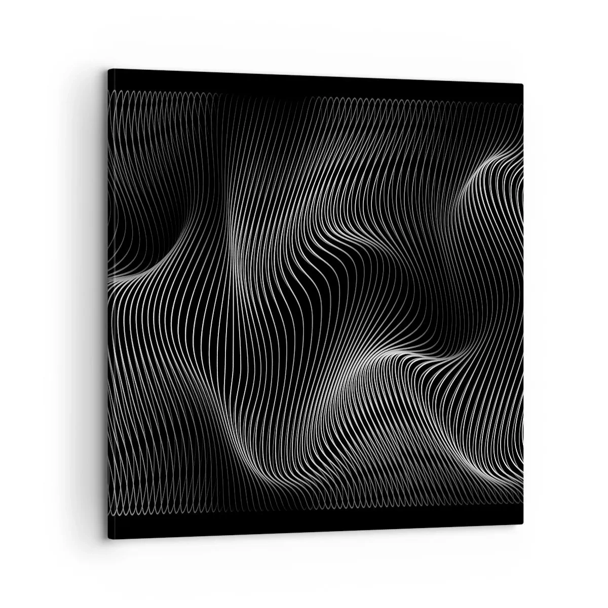 Bild auf Leinwand - Leinwandbild - Lichttanz im Raum - 60x60 cm