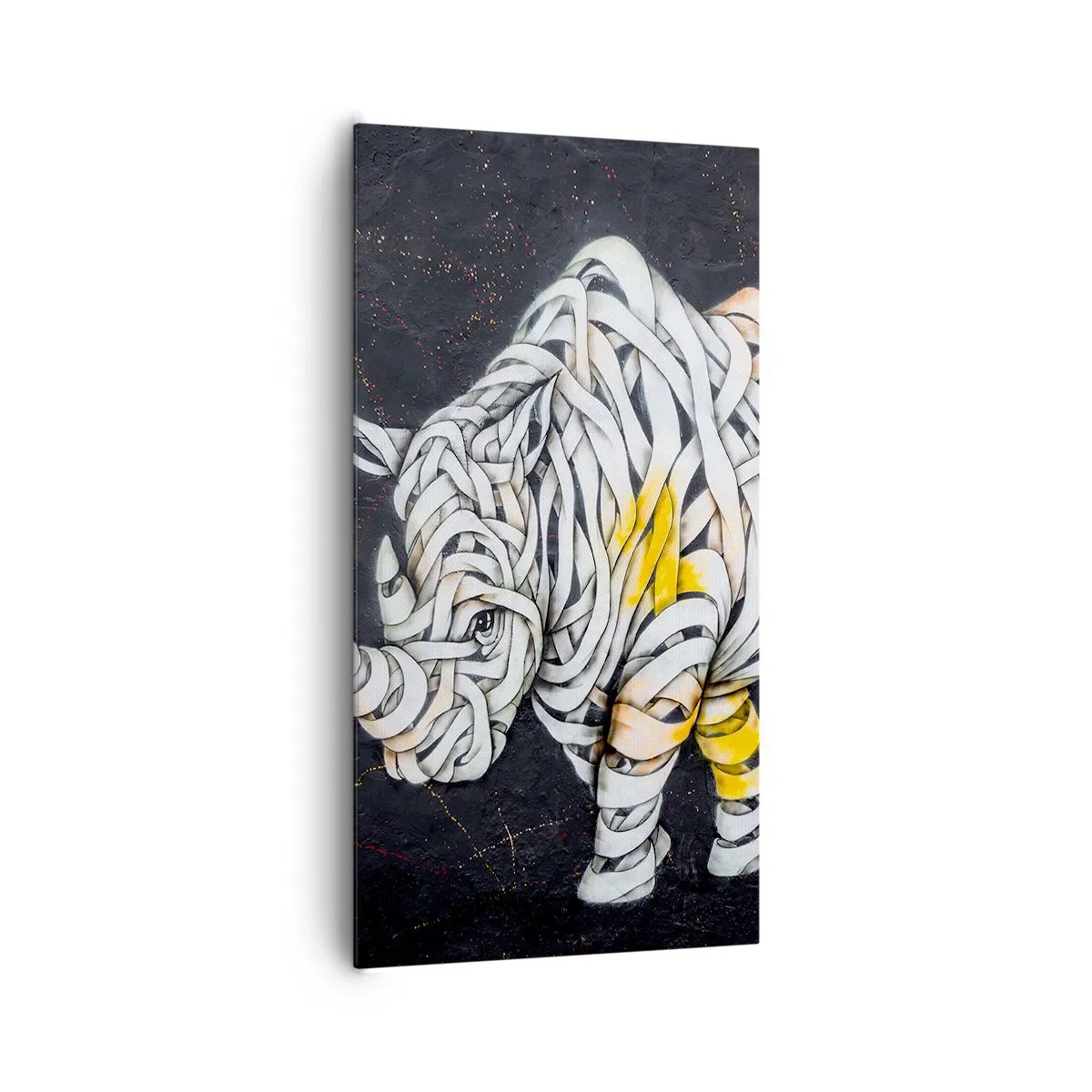 Bild auf Leinwand - Leinwandbild - Dicke Haut ist ein Mythos - 65x120 cm