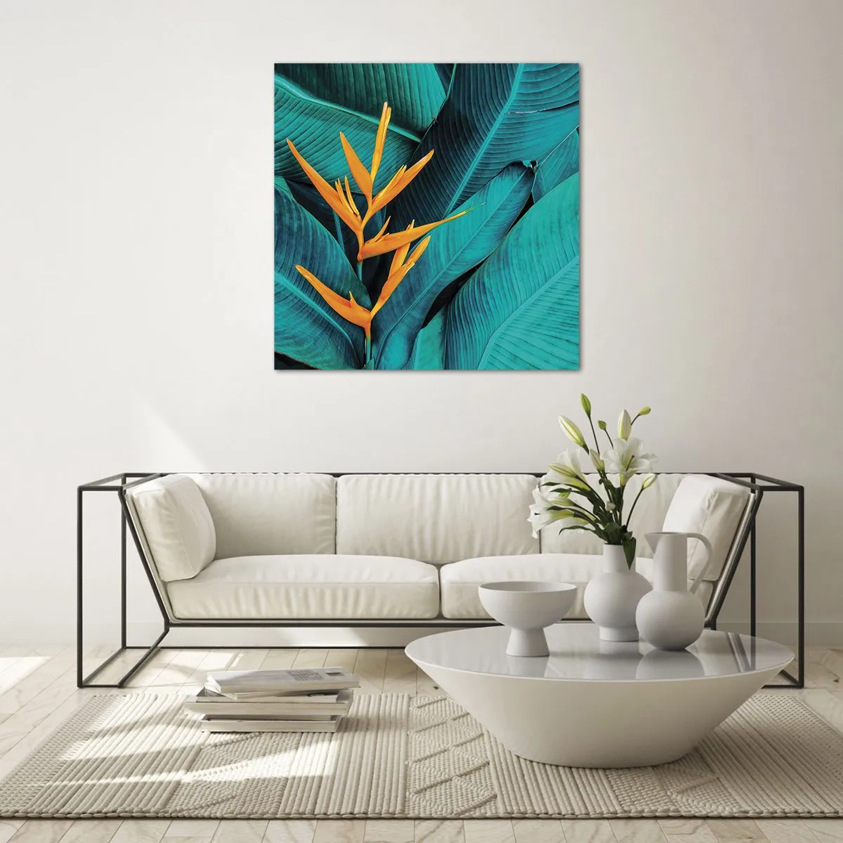 Glasbild - Bild auf glas - Eden-Blume - 70x70 cm