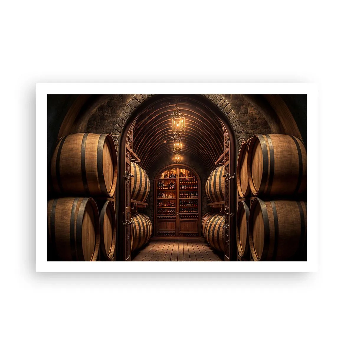 Poster - Stimmungsvoller Keller - 91x61 cm