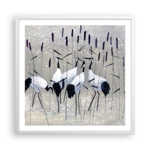 Poster in einem weißen Rahmen - Unter ihren eigenen - 60x60 cm