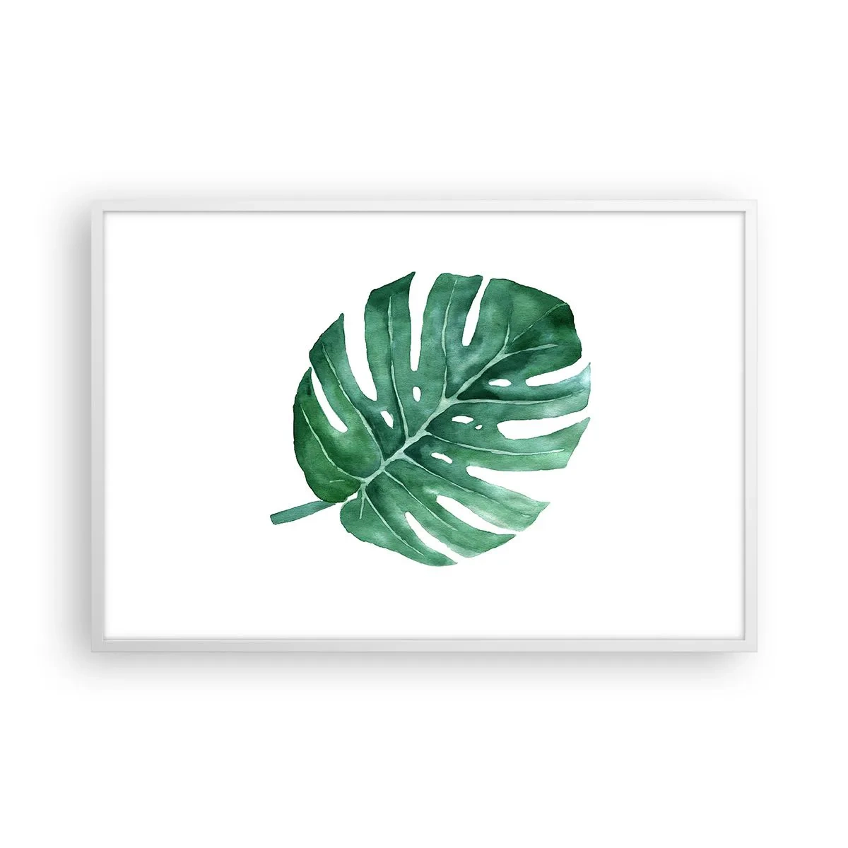 Poster in einem weißen Rahmen - Grünes Konzept - 91x61 cm