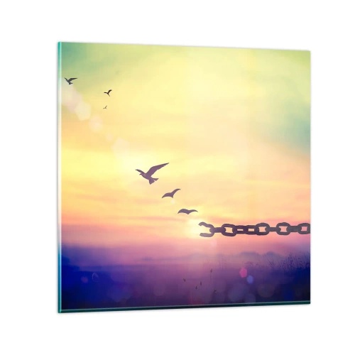 Glasbild - Bild auf glas - Der Sieg der Freiheit - 30x30 cm