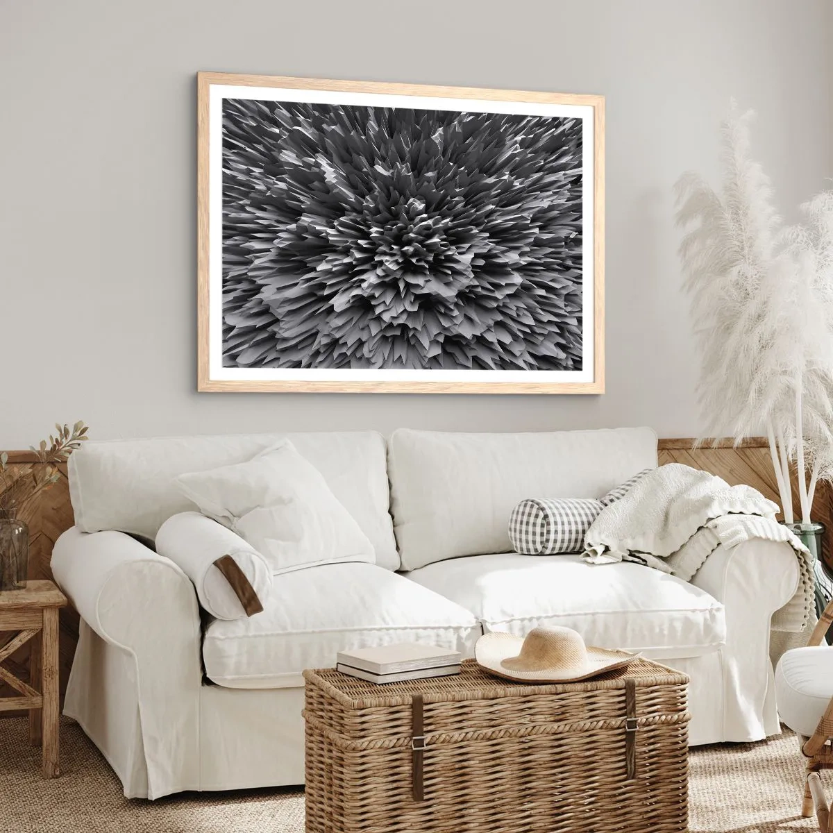Poster in einem Rahmen aus heller Eiche - Härter kann es nicht werden - 91x61 cm