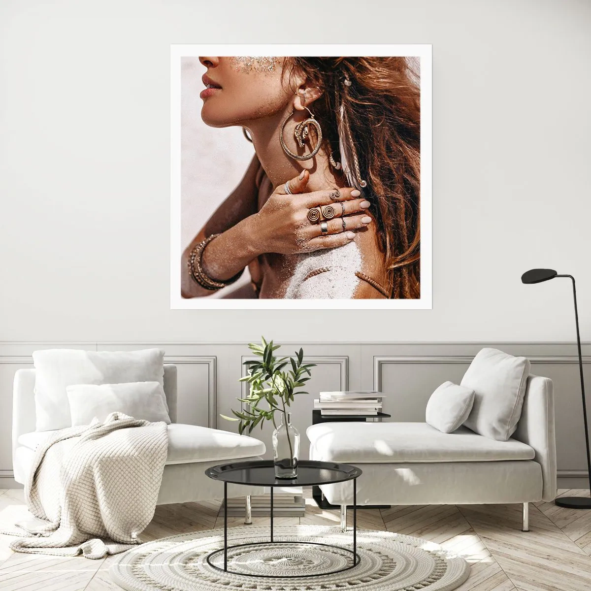 Poster - Königin des wilden Strandes - 50x50 cm