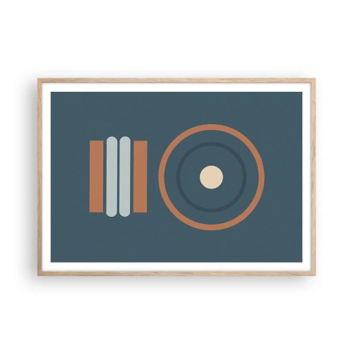 Poster in einem Rahmen aus heller Eiche - Das Wesen der Dinge - 100x70 cm