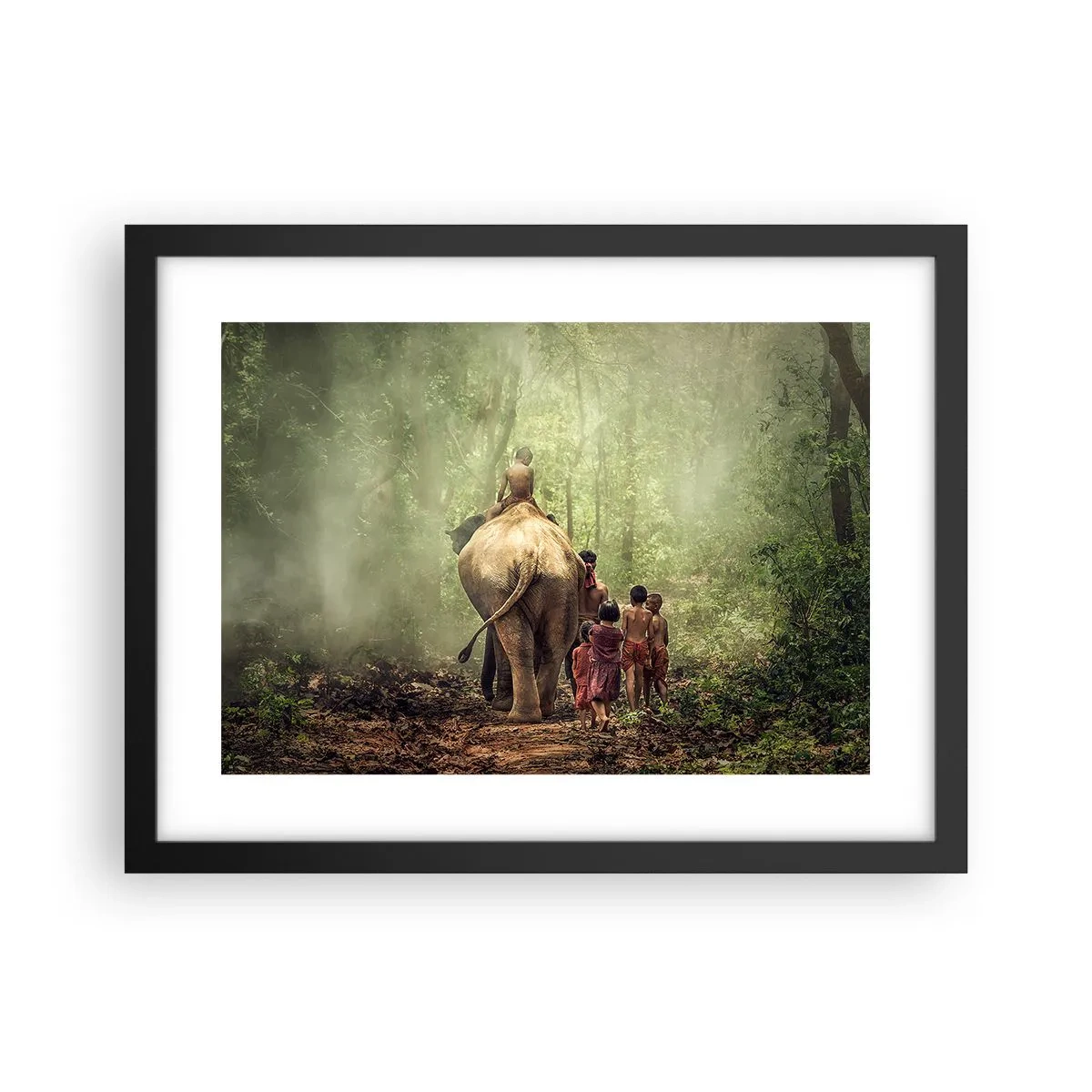 Poster in einem schwarzem Rahmen - Neues Dschungelbuch - 40x30 cm