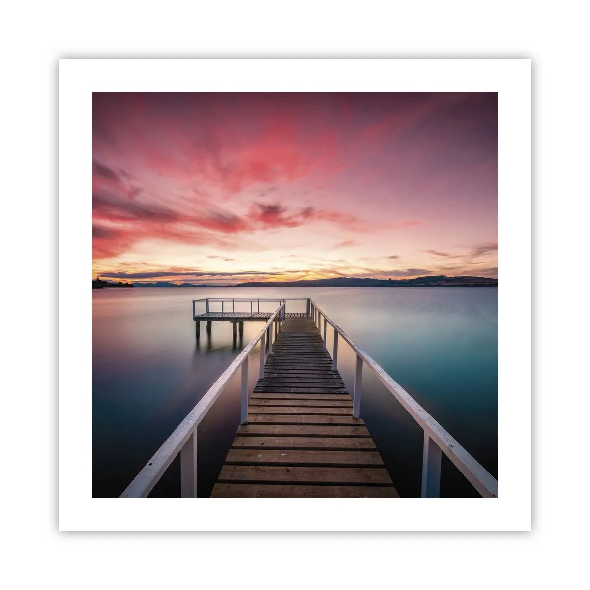 Poster - Die sanfte Flamme des Abends - 50x50 cm