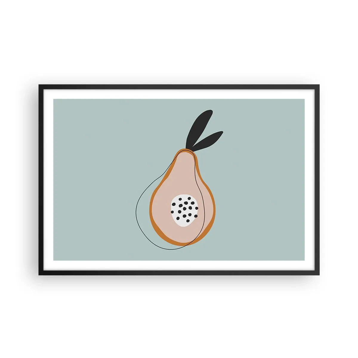 Poster in einem schwarzem Rahmen - Durchdringe die Natur der Dinge - 91x61 cm