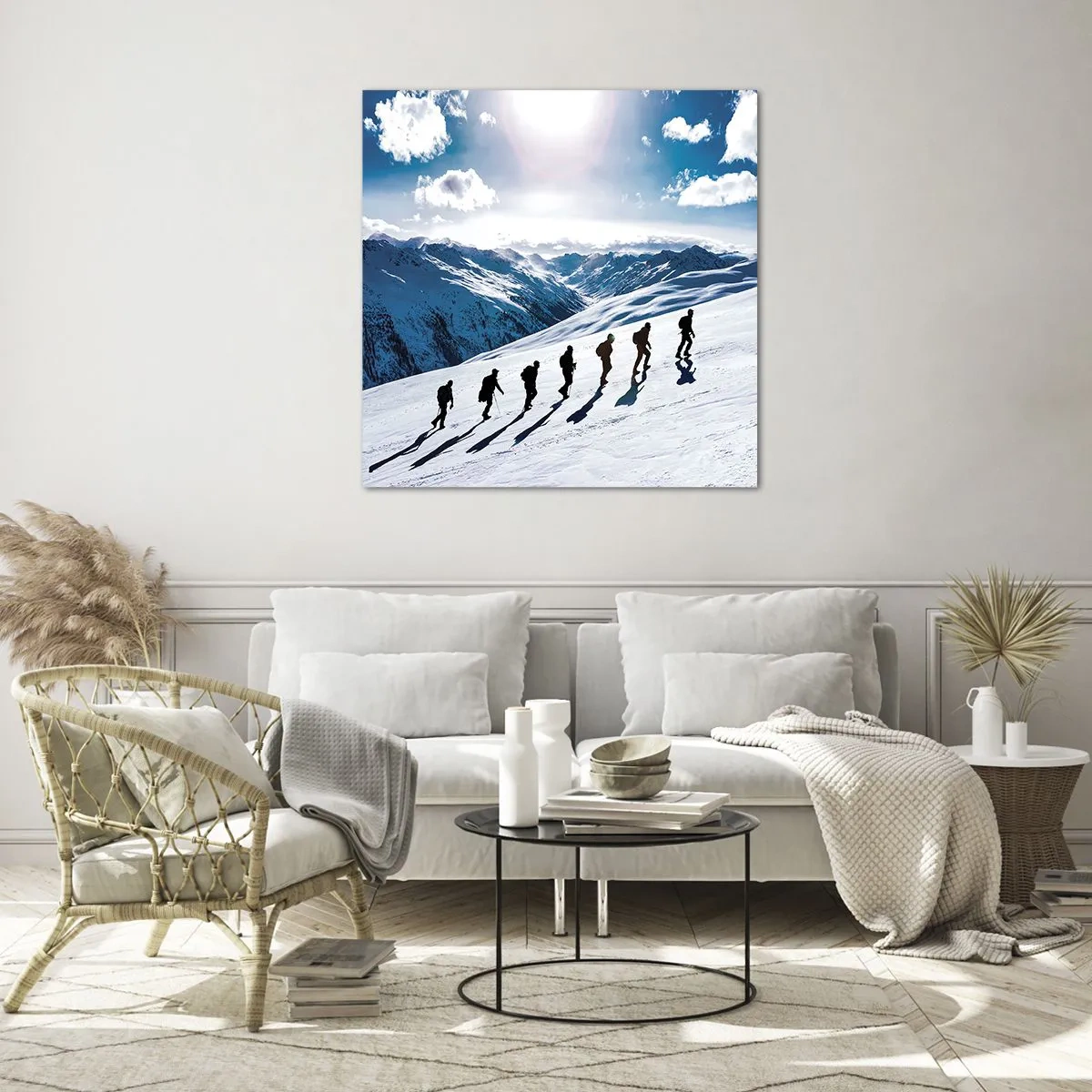 Glasbild - Bild auf glas - Das Team der Eroberer - 60x60 cm