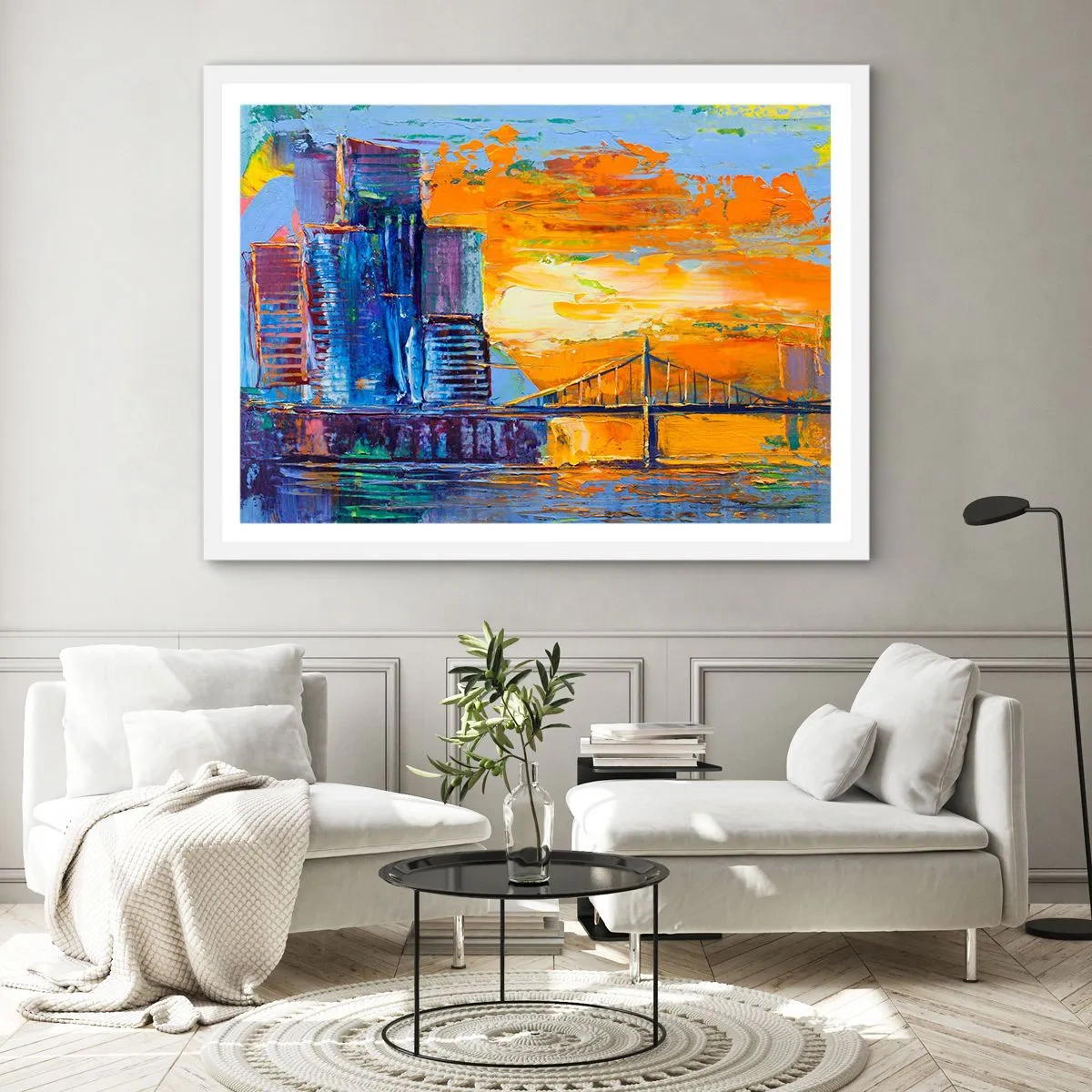 Poster in einem weißen Rahmen - Kultur und Natur - 50x40 cm