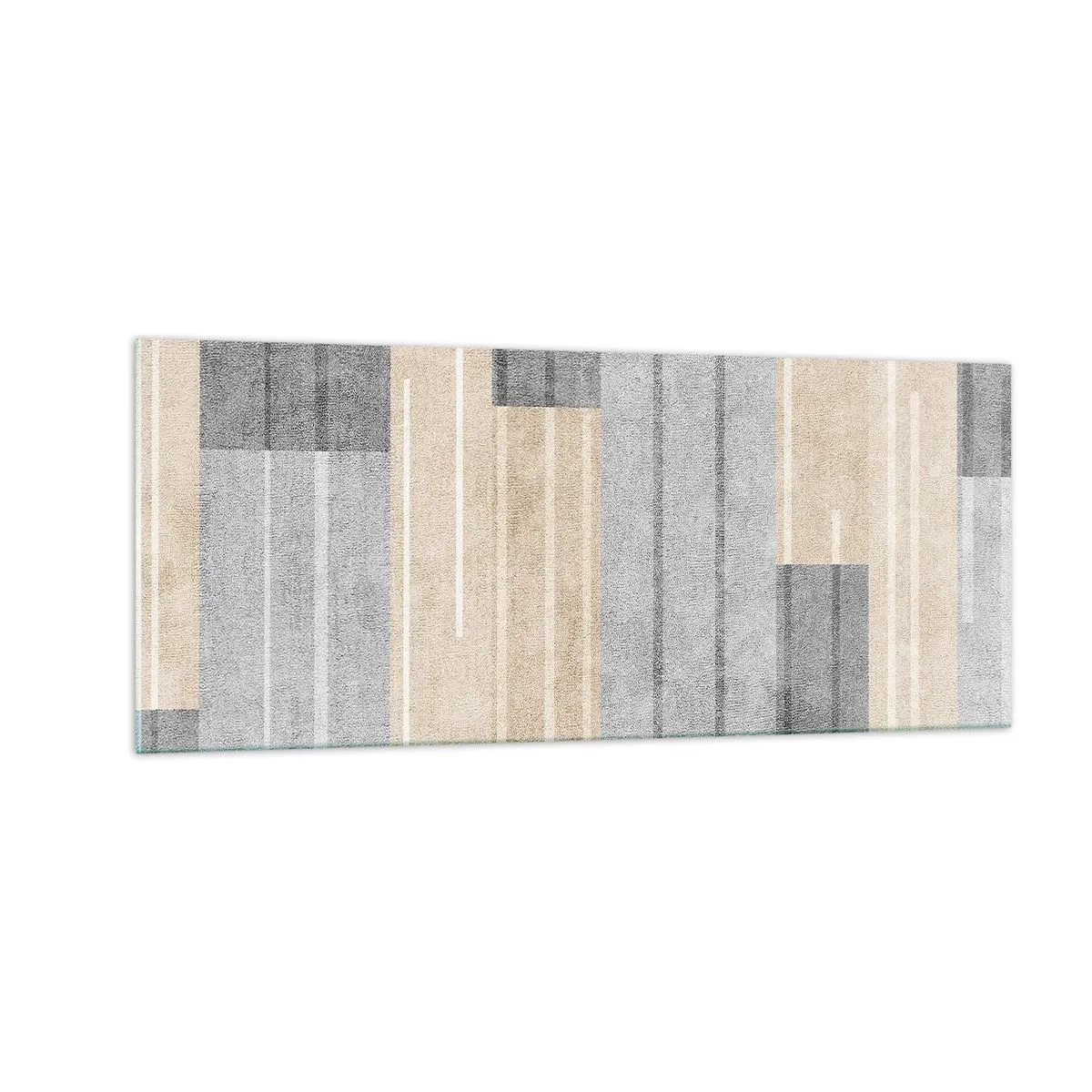 Glasbild - Bild auf glas - Komposition: Vertikal halten - 100x40 cm