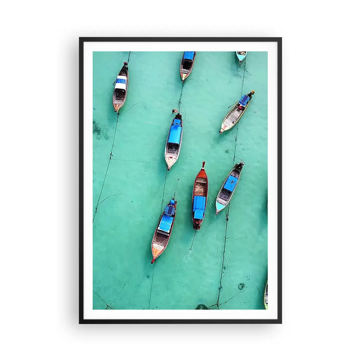 Poster in einem schwarzem Rahmen - In freudiger Erwartung - 70x100 cm