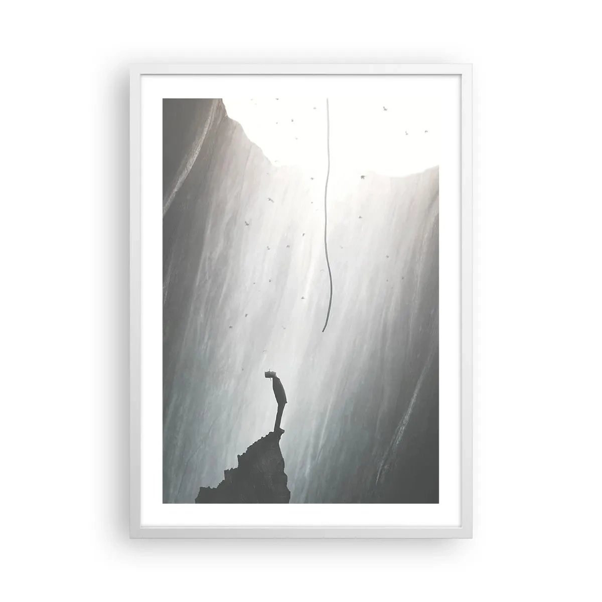 Poster in einem weißen Rahmen - Es gibt immer einen Ausweg - 50x70 cm