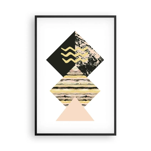 Poster in einem schwarzem Rahmen - Es ist nicht so einfach - 61x91 cm