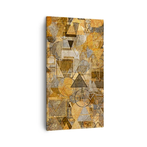 Bild auf Leinwand - Leinwandbild - Die Welt in Form - 45x80 cm