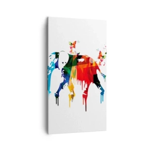 Bild auf Leinwand - Leinwandbild - Jeder kann tanzen - 45x80 cm