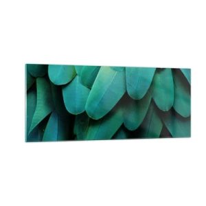 Glasbild - Bild auf glas - Papageienartige Präzision - 100x40 cm