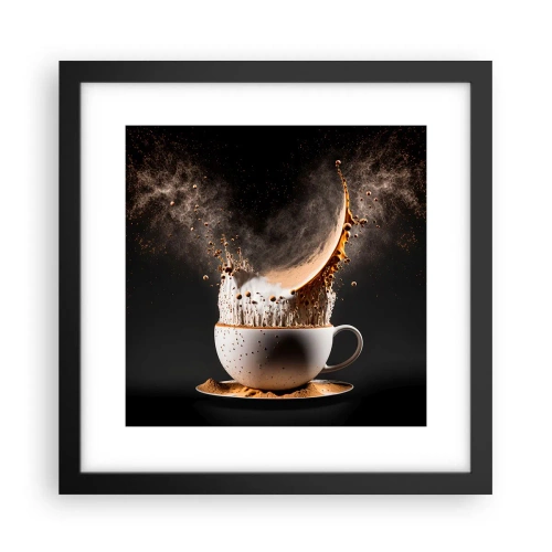 Poster in einem schwarzem Rahmen - Geschmacksexplosion - 30x30 cm