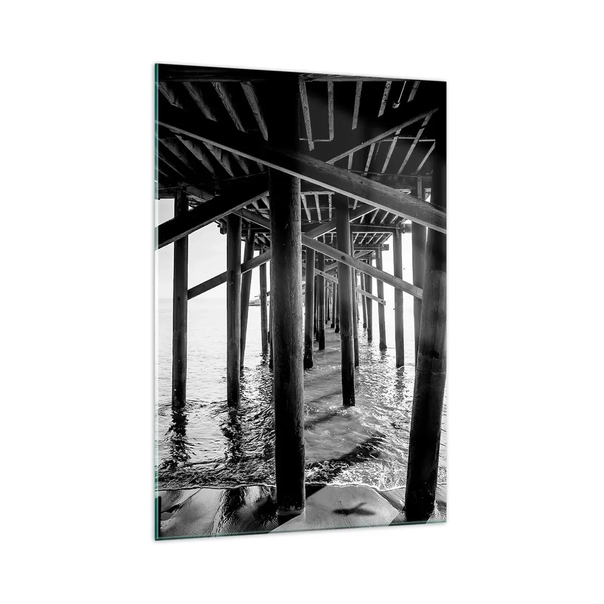 Glasbild - Bild auf glas - Strandversteck - 70x100 cm