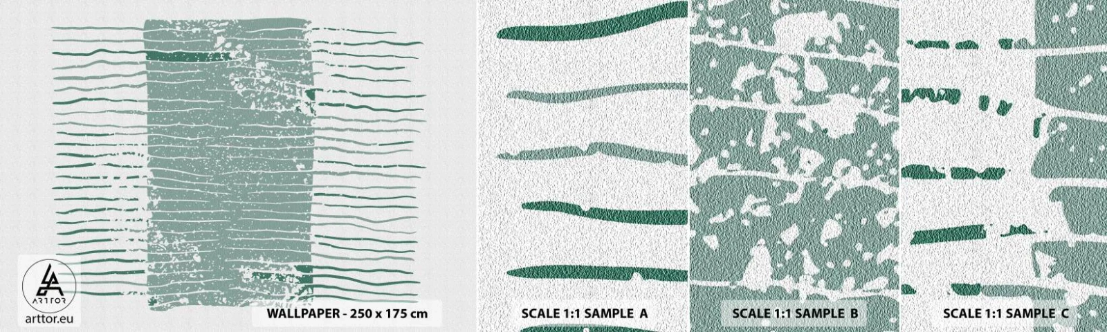 Fototapeten Muster Selbstklebend Deluxe Sticker - Marine Abstraktion - Minimalismus, Pastell, Hipster - 100x30 cm