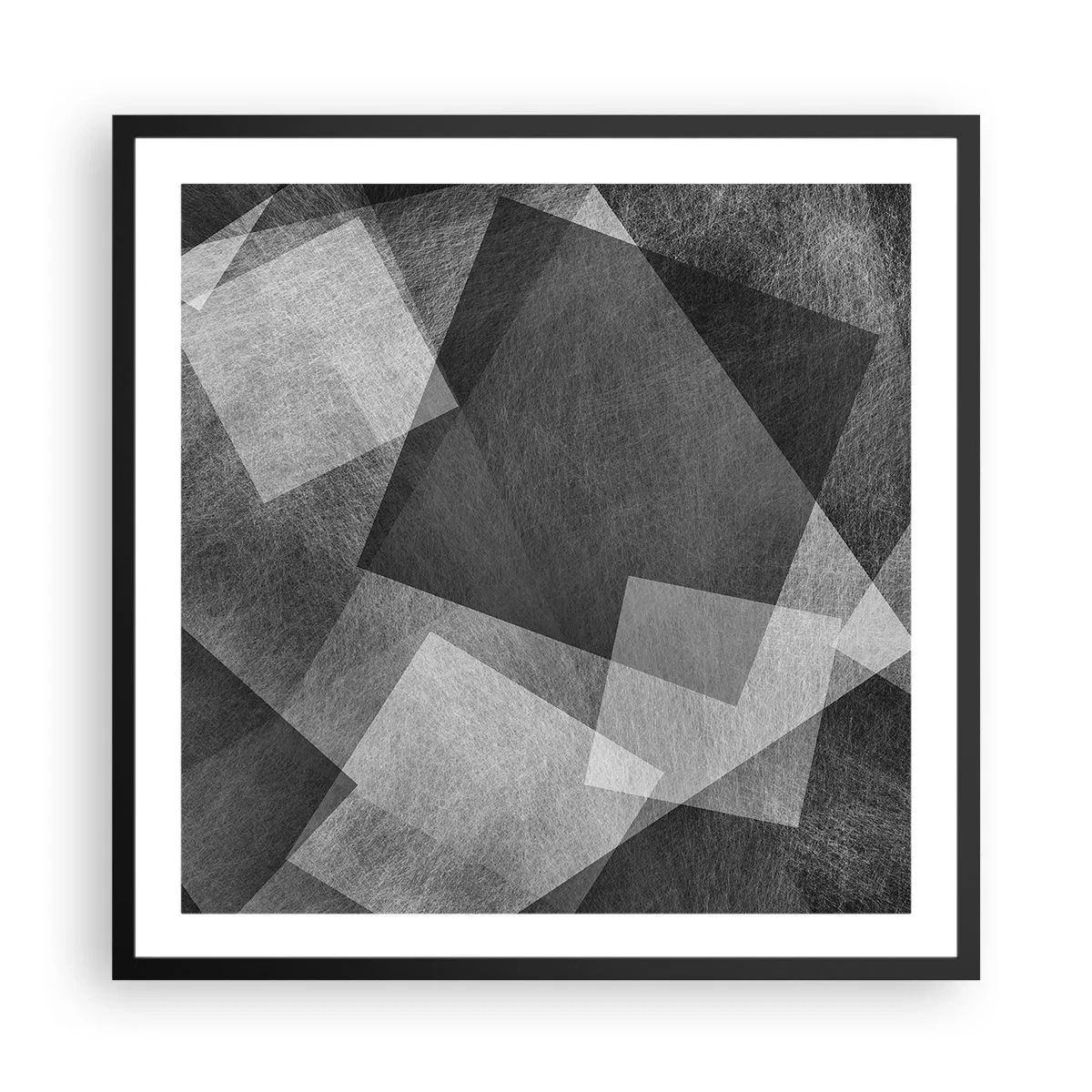 Poster in einem schwarzem Rahmen - Das ewige Symbol für Beständigkeit und Ordnung - 60x60 cm