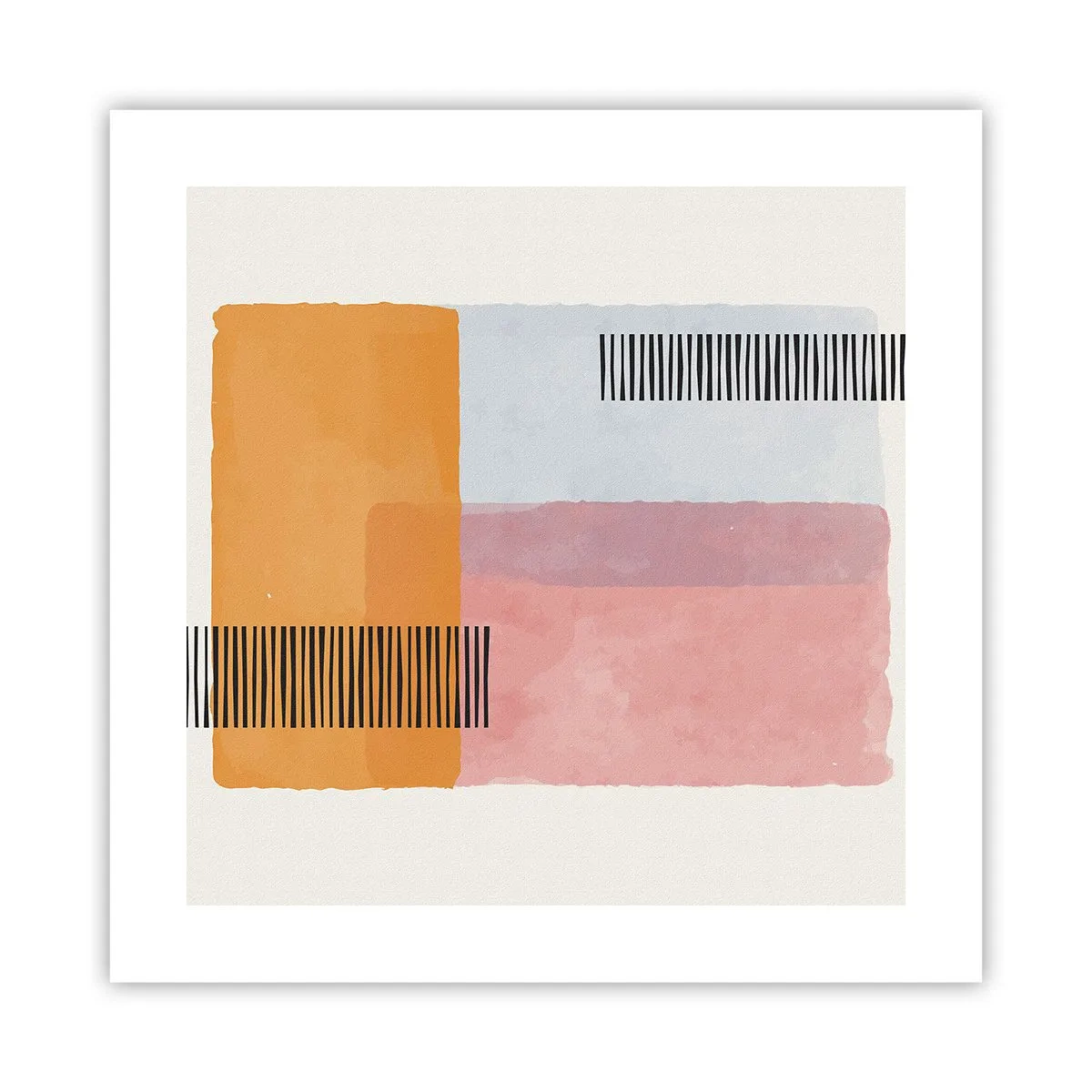 Poster - Von Ecke zu Ecke - 40x40 cm