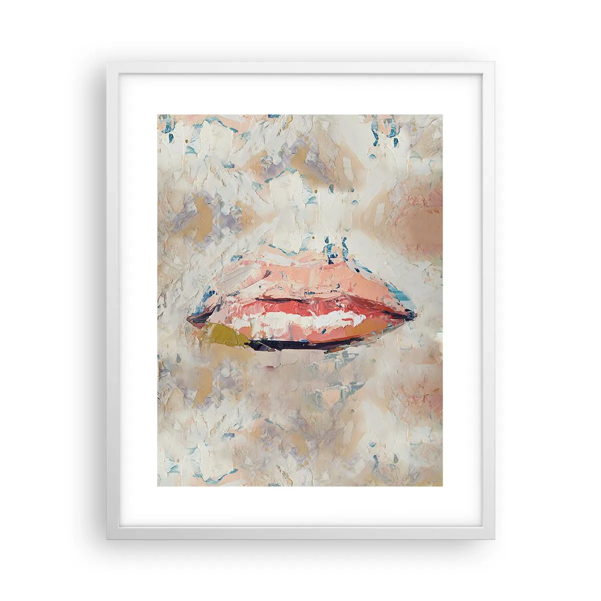 Poster in einem weißen Rahmen - Es weckt die Sinne - 40x50 cm