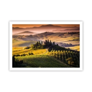 Poster - Arkadien - die toskanische Landschaft - 91x61 cm