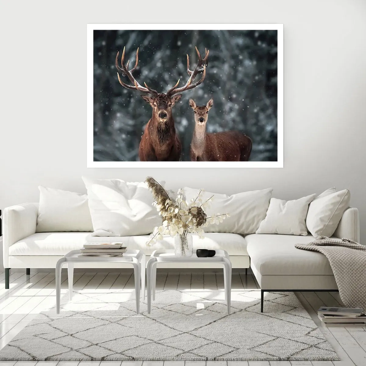 Poster - Herr des Waldes mit seiner Frau - 91x61 cm