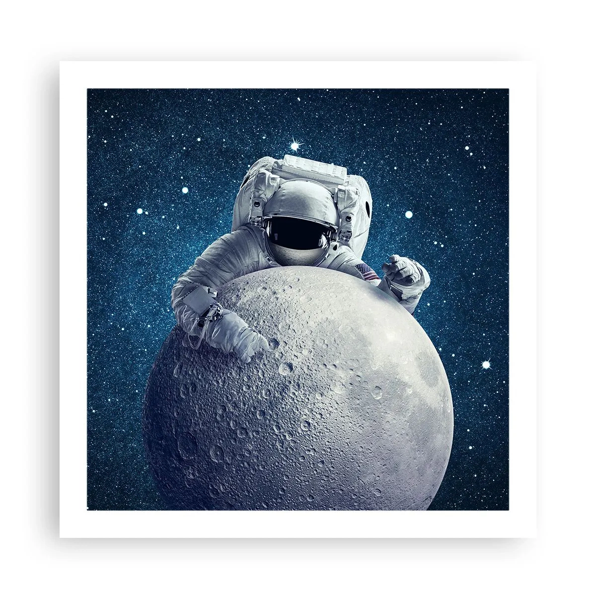 Poster - Weltraumjoker - 60x60 cm