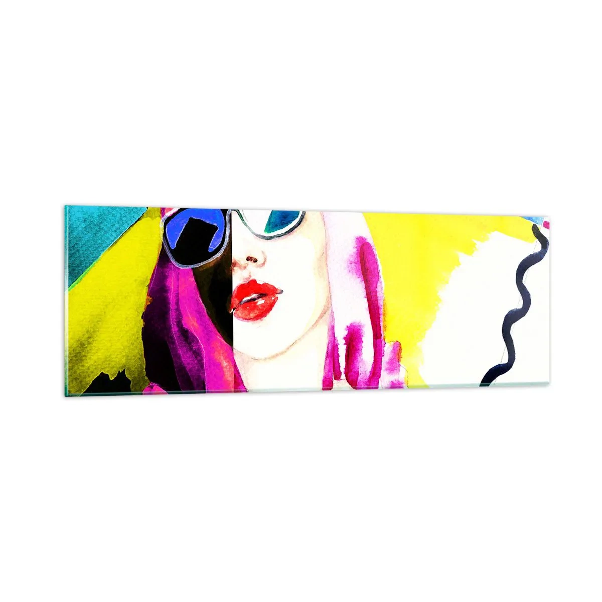 Glasbild - Bild auf glas - Ich bin nicht weiß und ich bin nicht schwarz - 90x30 cm