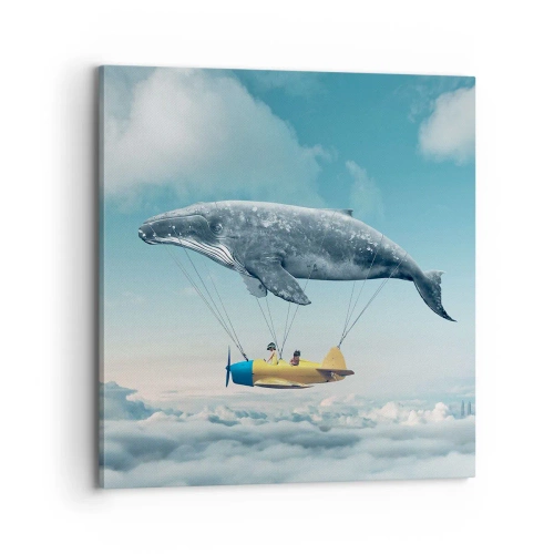 Bild auf Leinwand - Leinwandbild - Warum nicht? - 70x70 cm